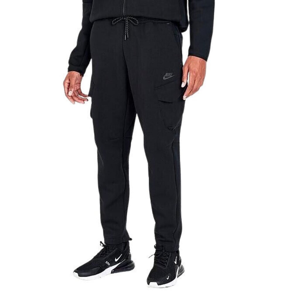 Nike Tech Fleece Utility Cargo Pants Triple  Black Men's Size 3XL DM6453-010